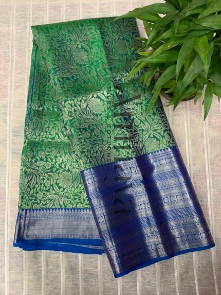 Emerald Green Kanchivaram Silk Saree