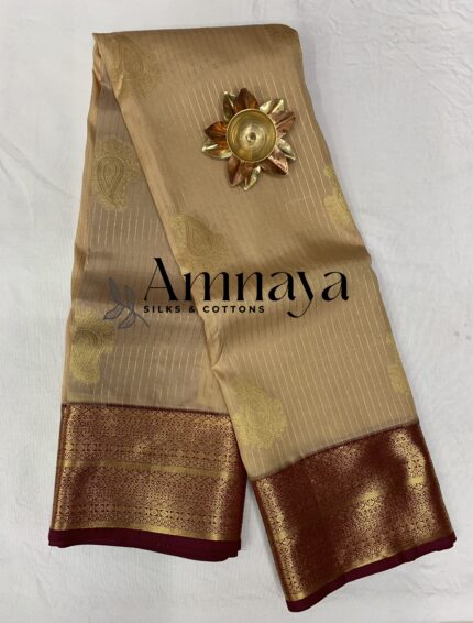 Champagne Gold Elegance Saree
