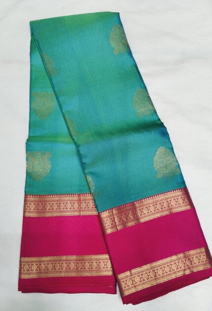 Dual-Tone Kanchivaram Silk Saree