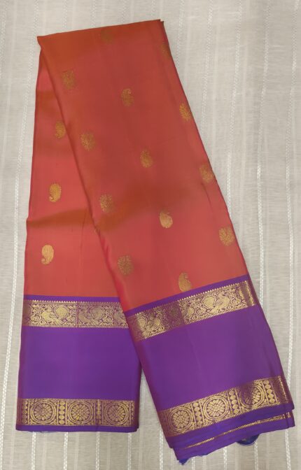 Dual-tone Kanchivaram Silk saree..