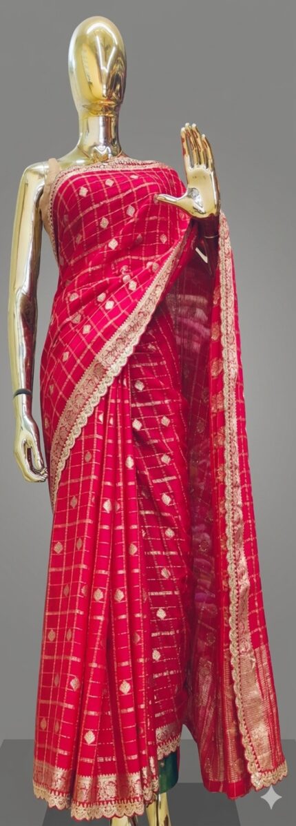 Pink Georgetee saree